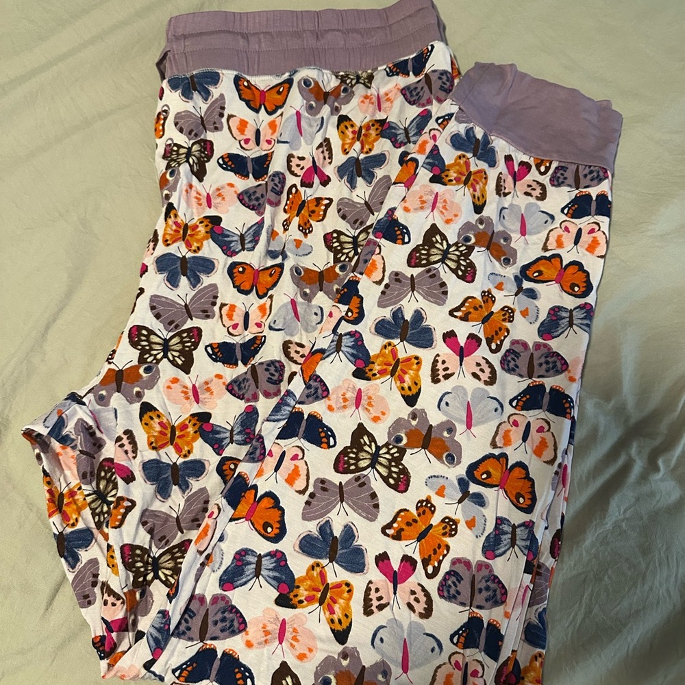 Little Sleepies Butterfly Print Pajama Bottoms